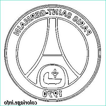 foot logo paris saint germain coloriage 7746