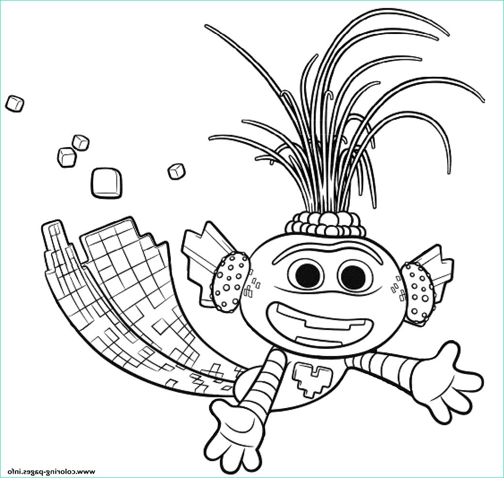 trollex king of techno trolls 2 printable coloring pages book