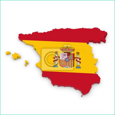 papiers peints contour 3d texture de l espagne avec le drapeau espagnol no 3888A38