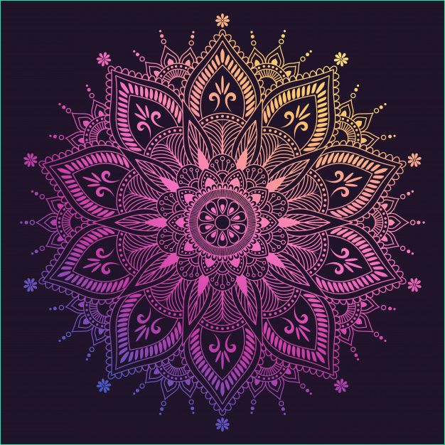 flower mandala oriental mystic alchemy pattern illustration