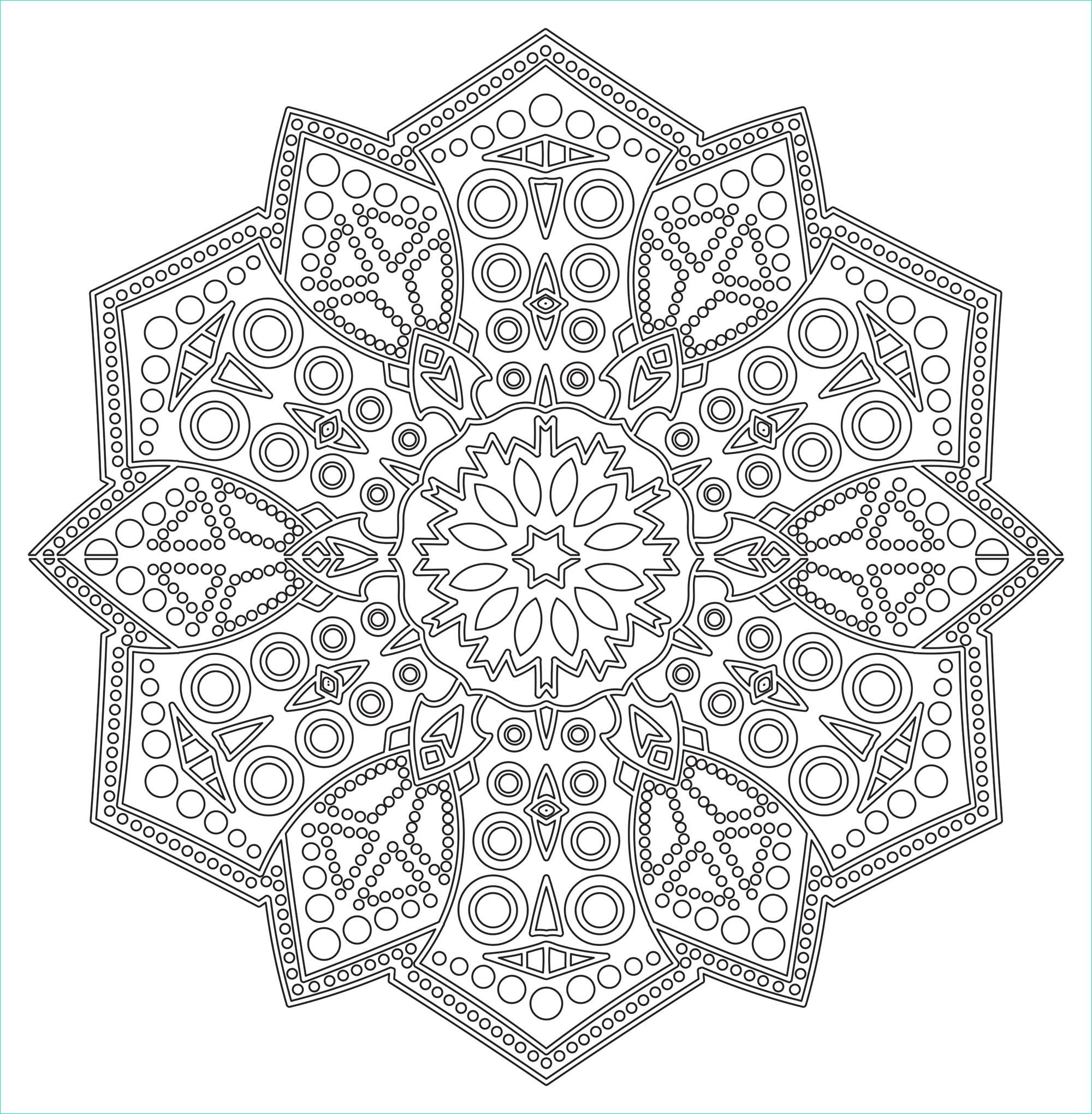 image=very difficult coloring mandala zen antistress lace 1