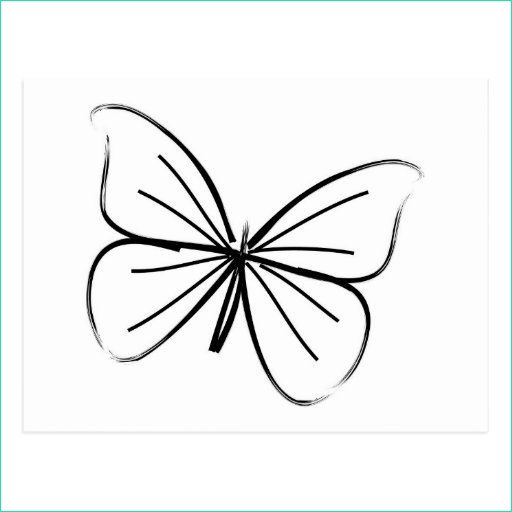 dessin au trait simple papillon cartes postales