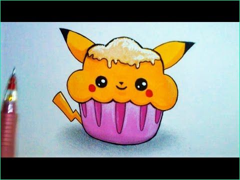dessin kawaii facile faire pikachu