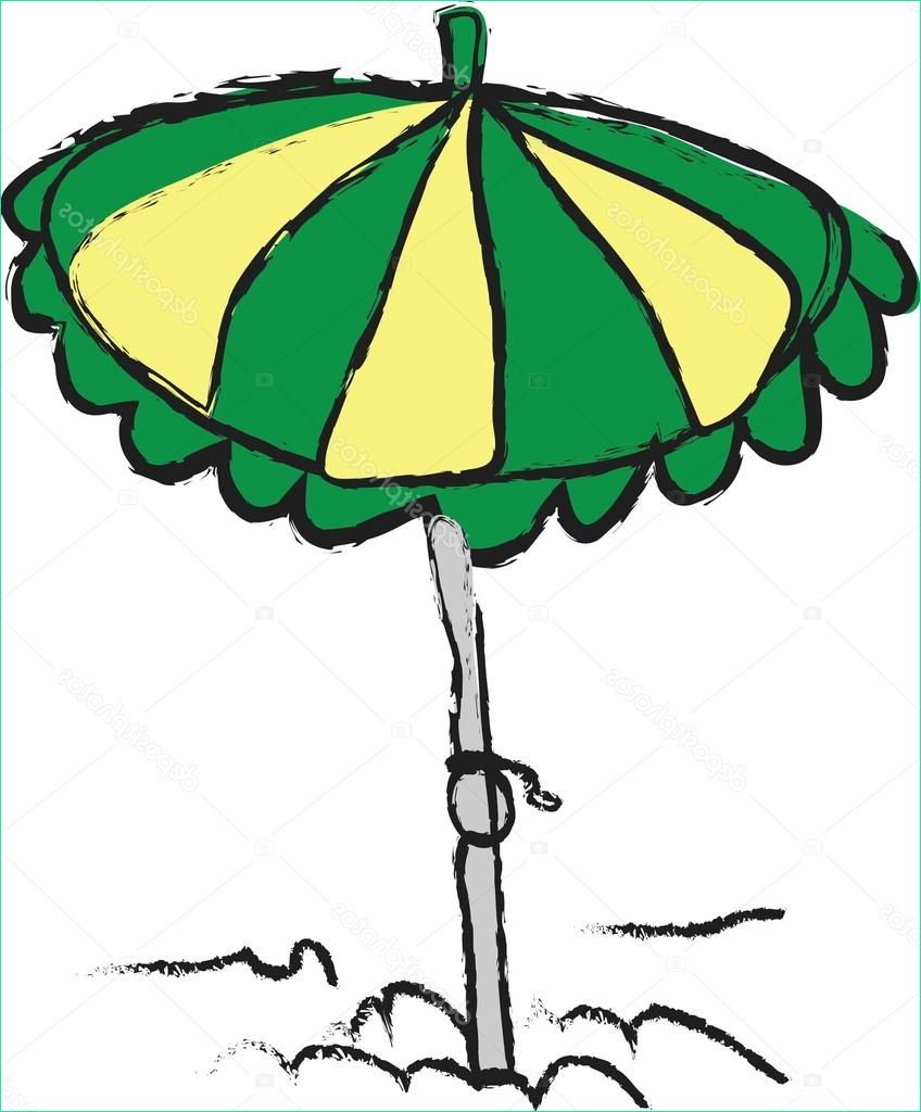 stock photo cartoon beach umbrella