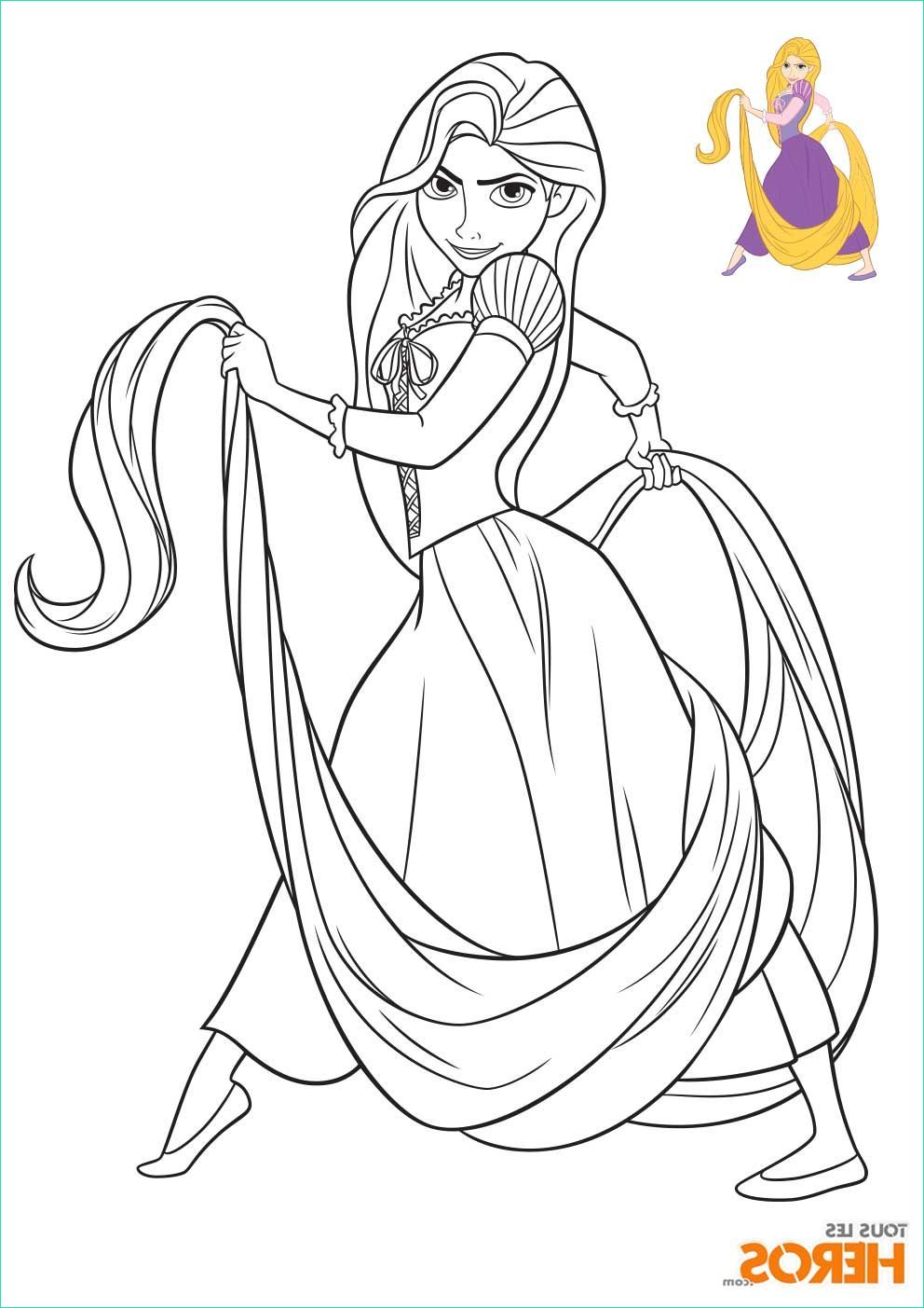 image a colorier princesse raiponce