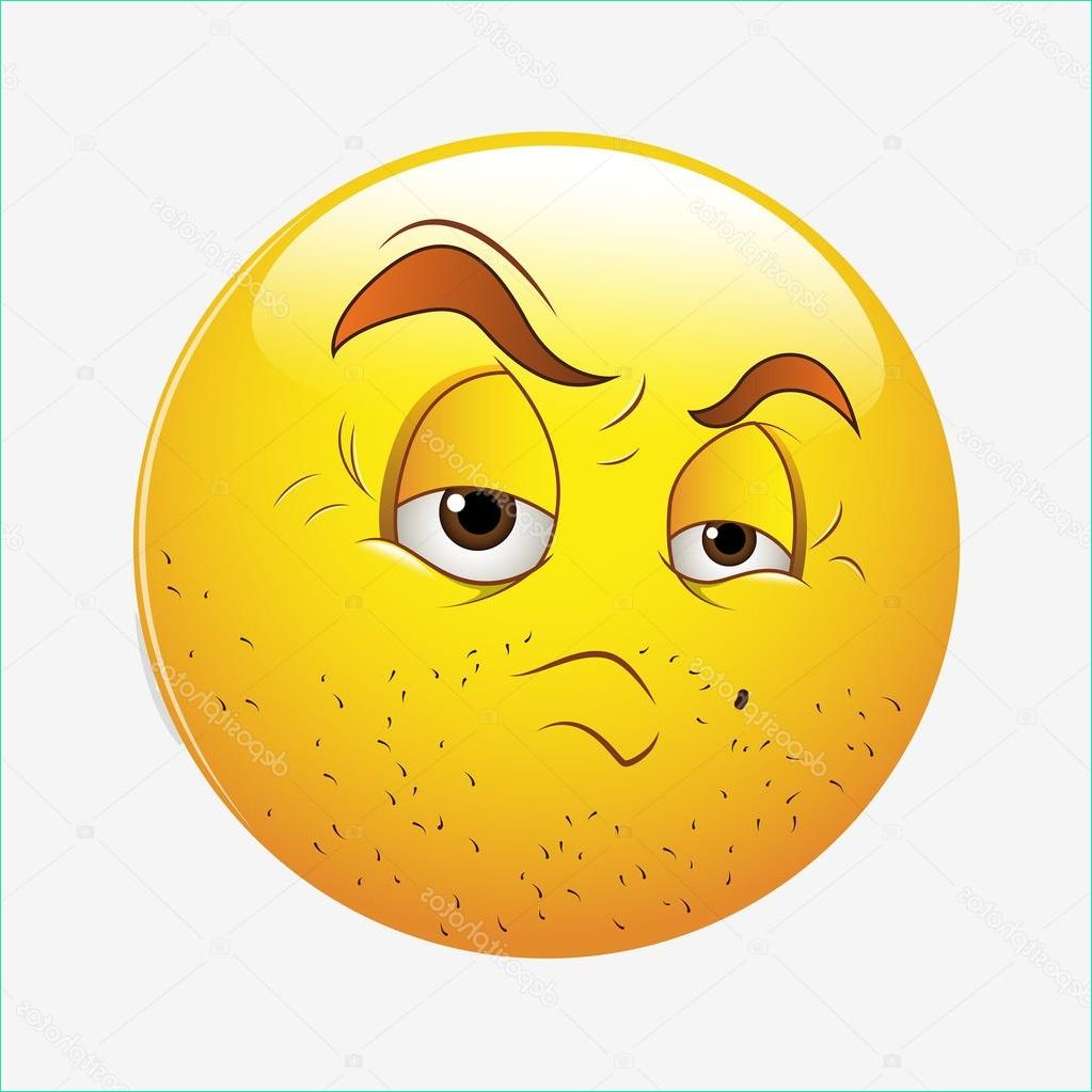 stock illustration angry smiley face expression