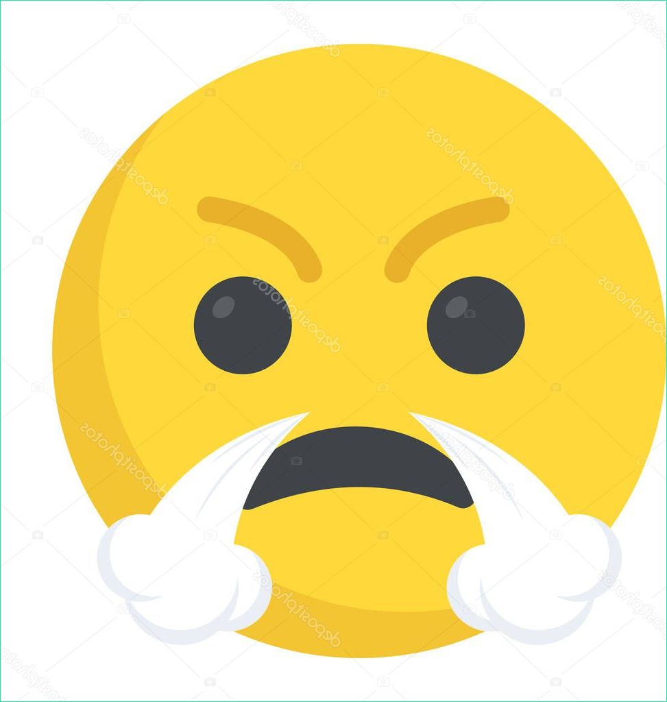 stock illustration annoyed smiley frowning angry emoticon