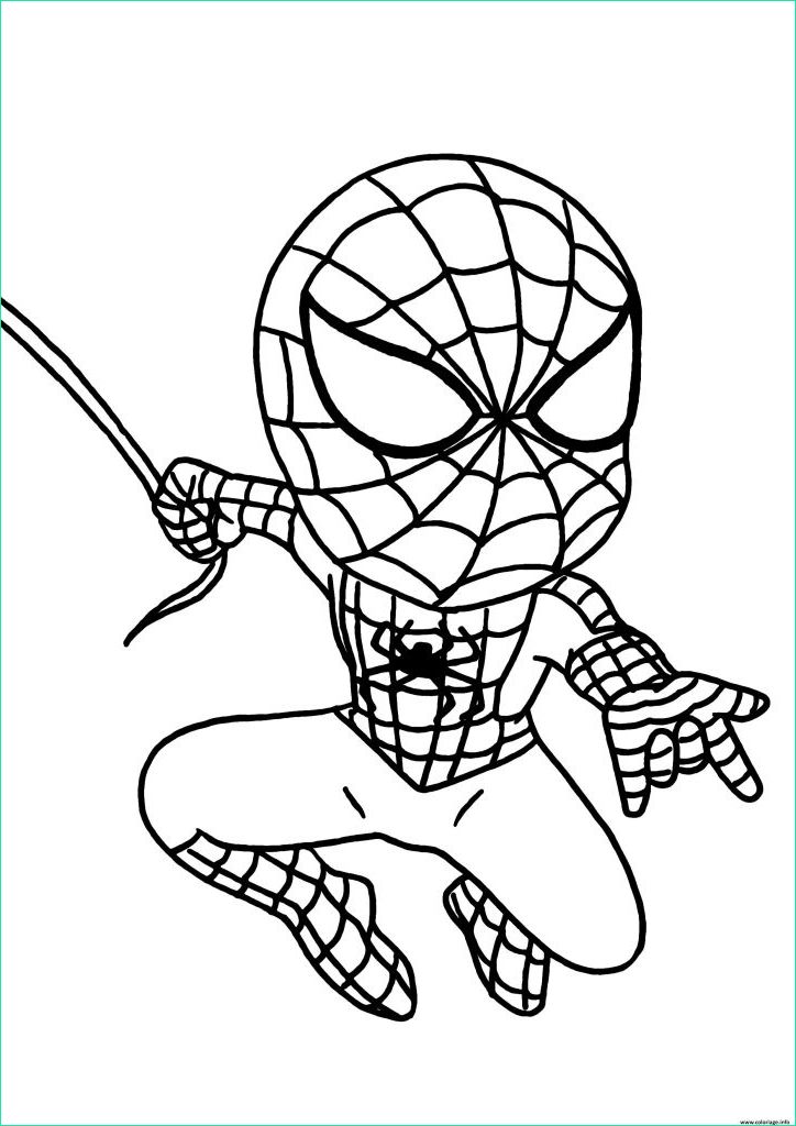 dessins spiderman beau images coloriage mini spider man 2017 figurine dessin