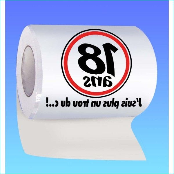 papier toilette humoristique anniversaire 18 ans