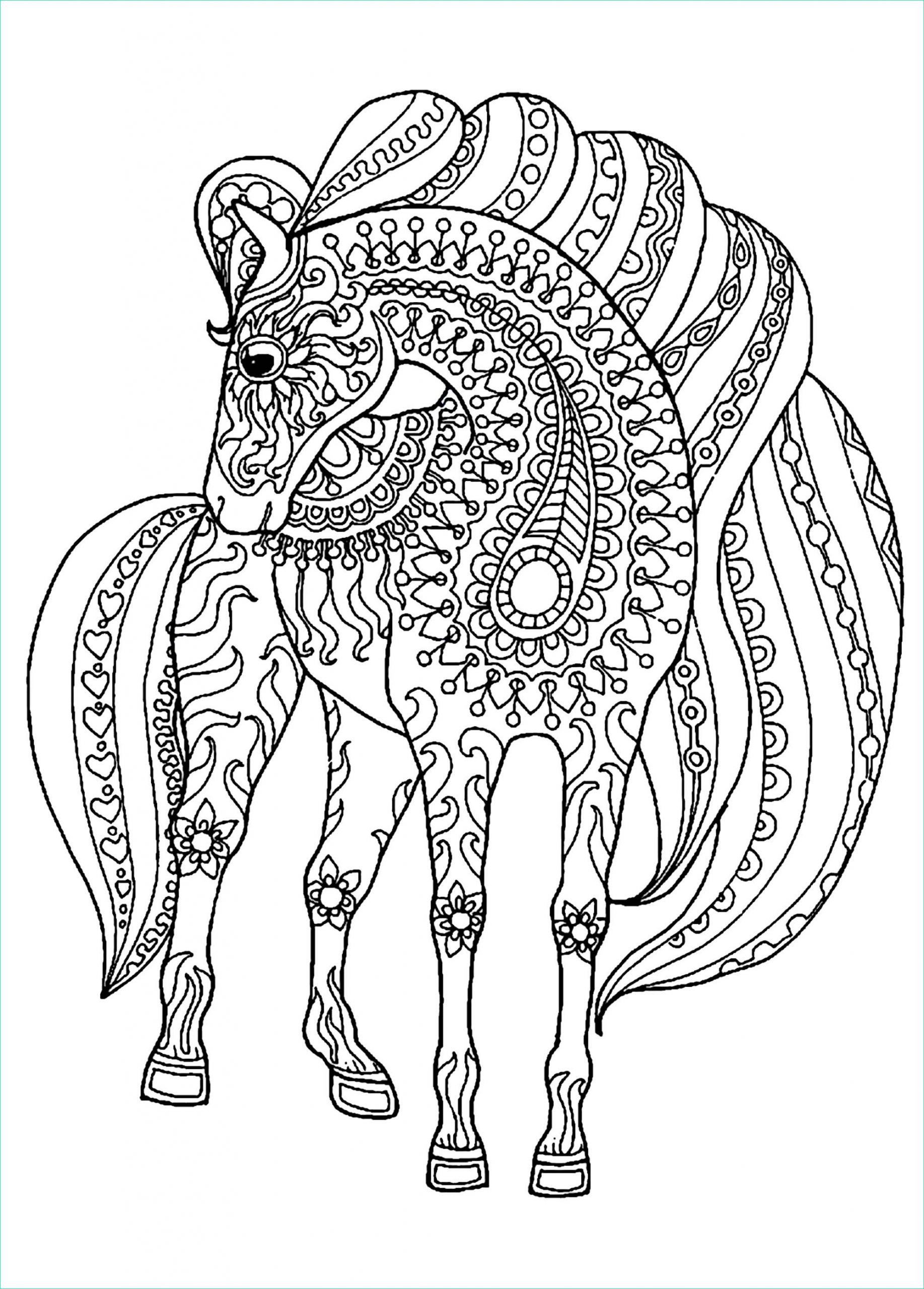 image=chevaux coloriage cheval motifs zentangle simples 1