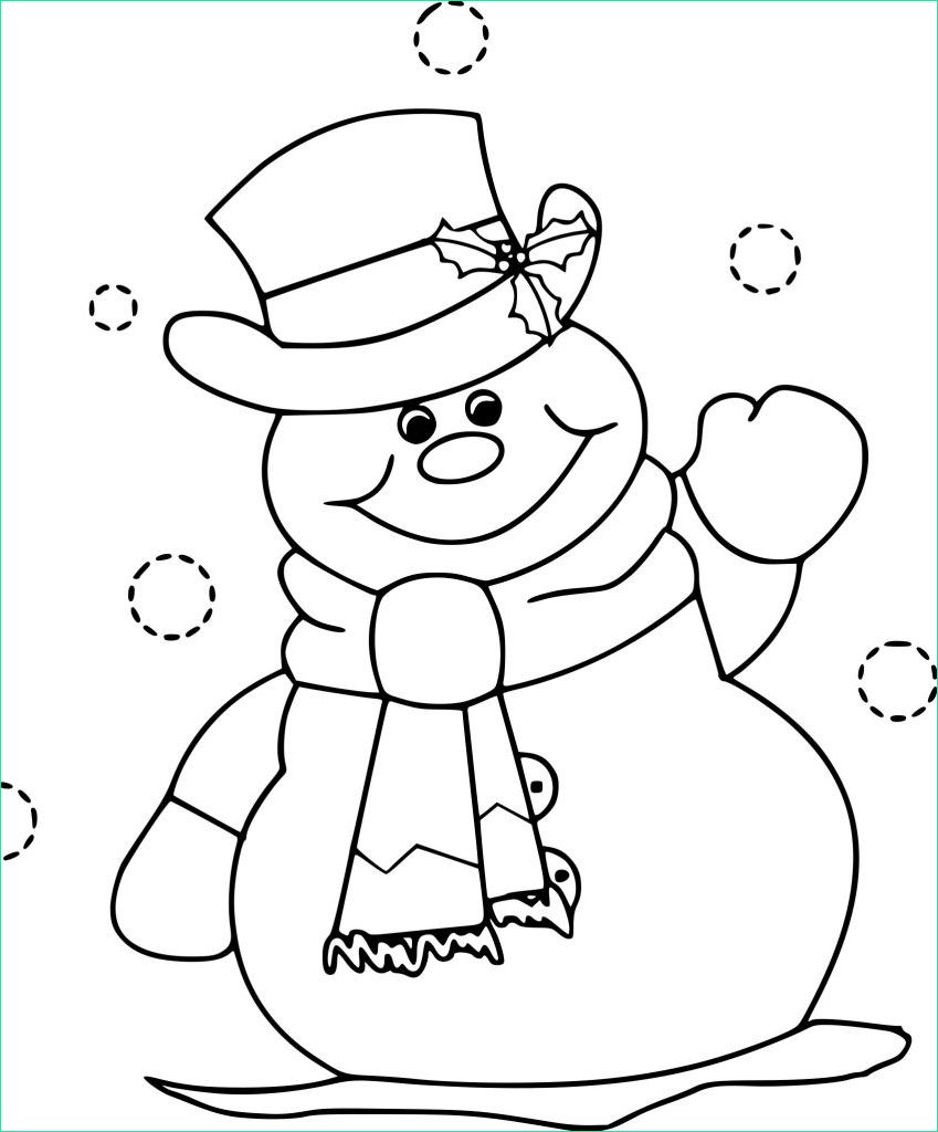 dessin bonhomme de neige simple inspirant collection coloriage bonhomme de neige facile a imprimer sur