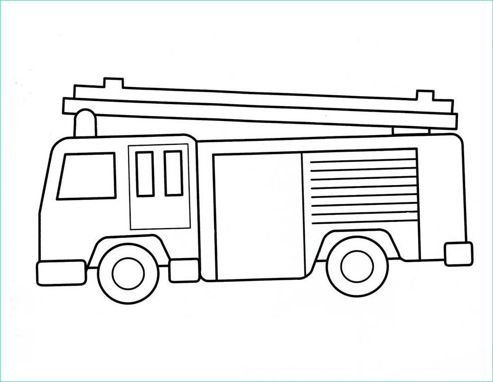 dessin camion pompier a imprimer 5451