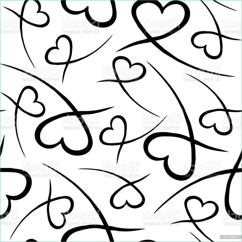 dessin de coeur amour fond sans soudure dessiné à la main doodle coeur design gm