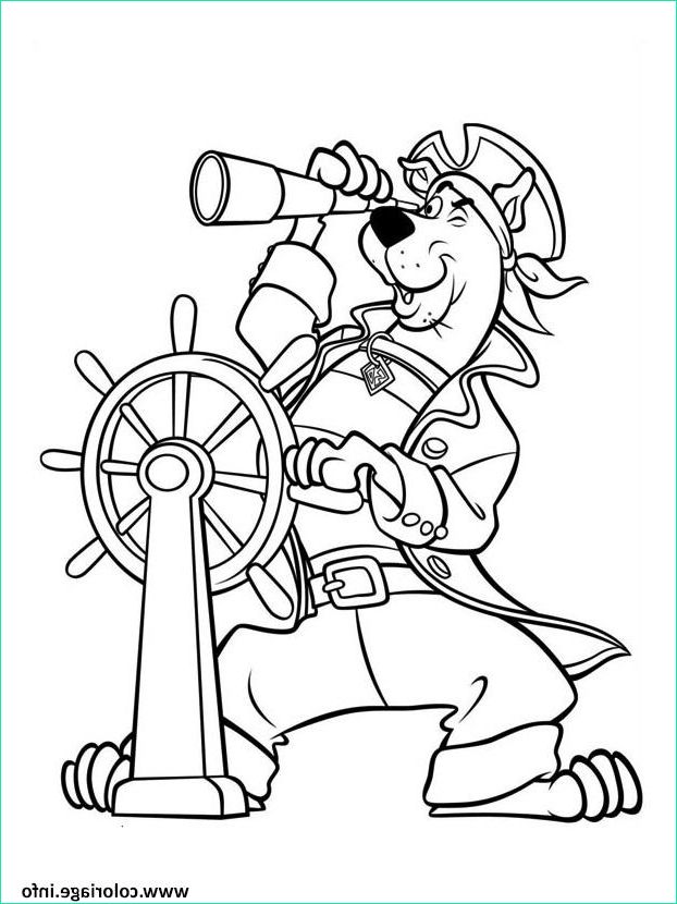 scooby doo le pirate coloriage