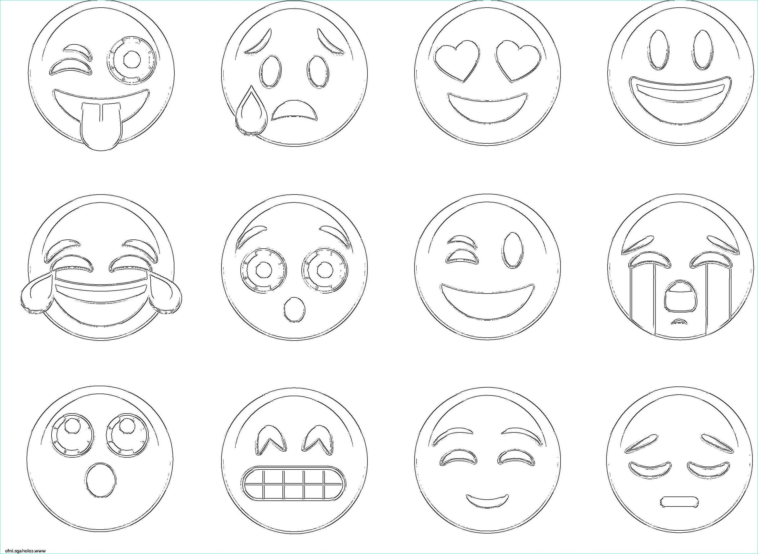15 le meilleur coloriage a imprimer emoji photos