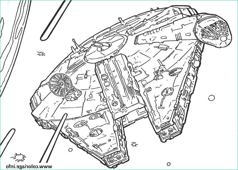 coloriage vaisseau star wars