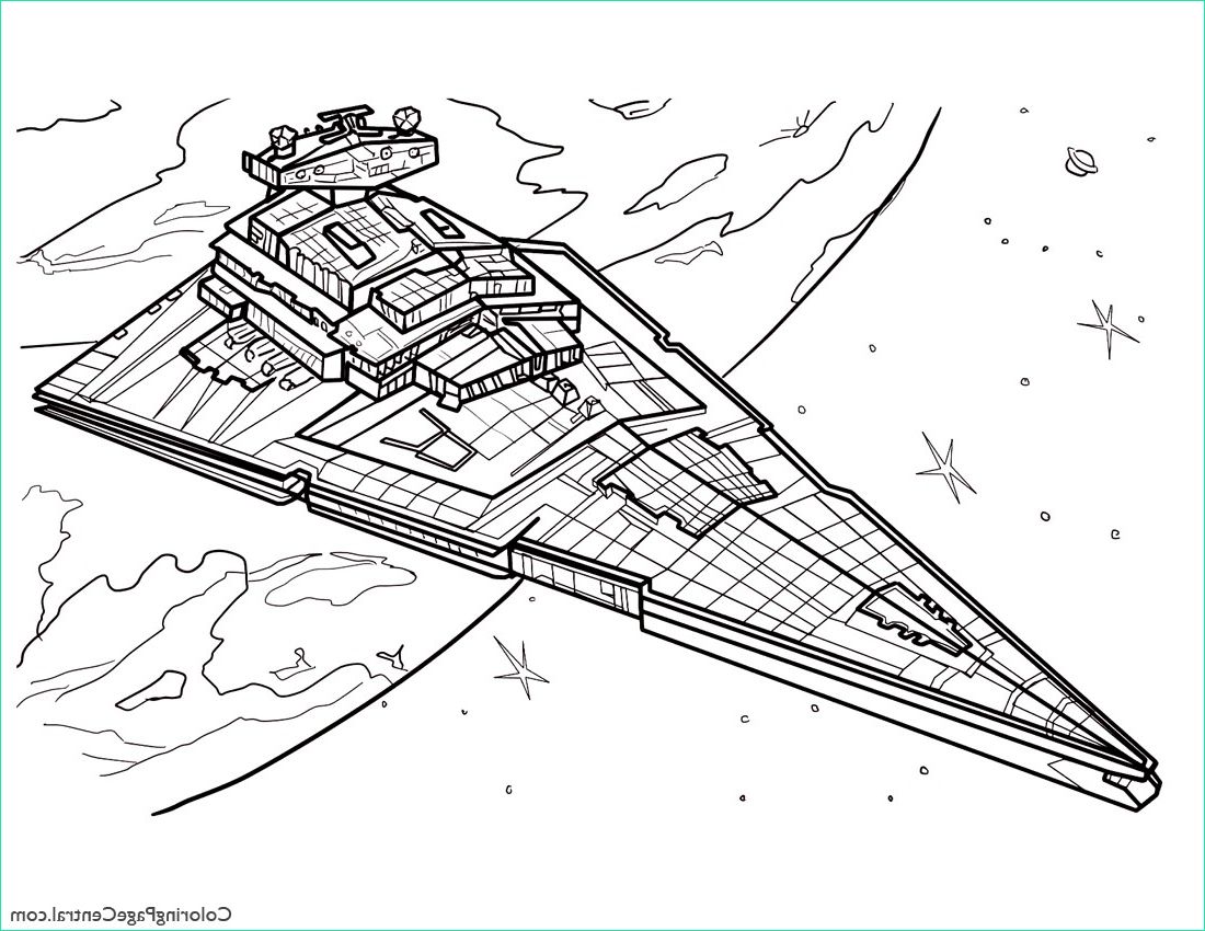 star wars star destroyer coloring page