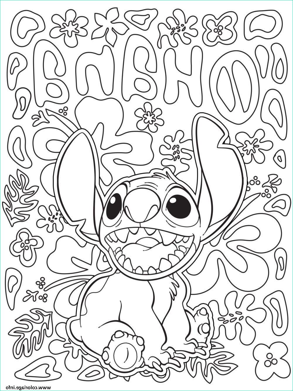 stitch mandala lilo stitch coloriage