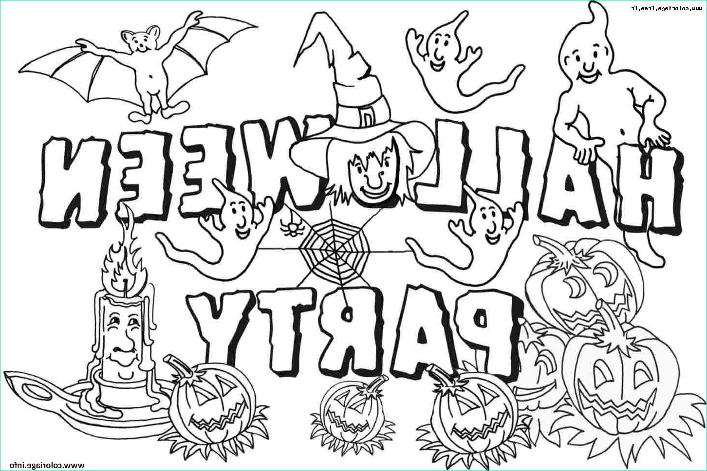 halloween party coloriage