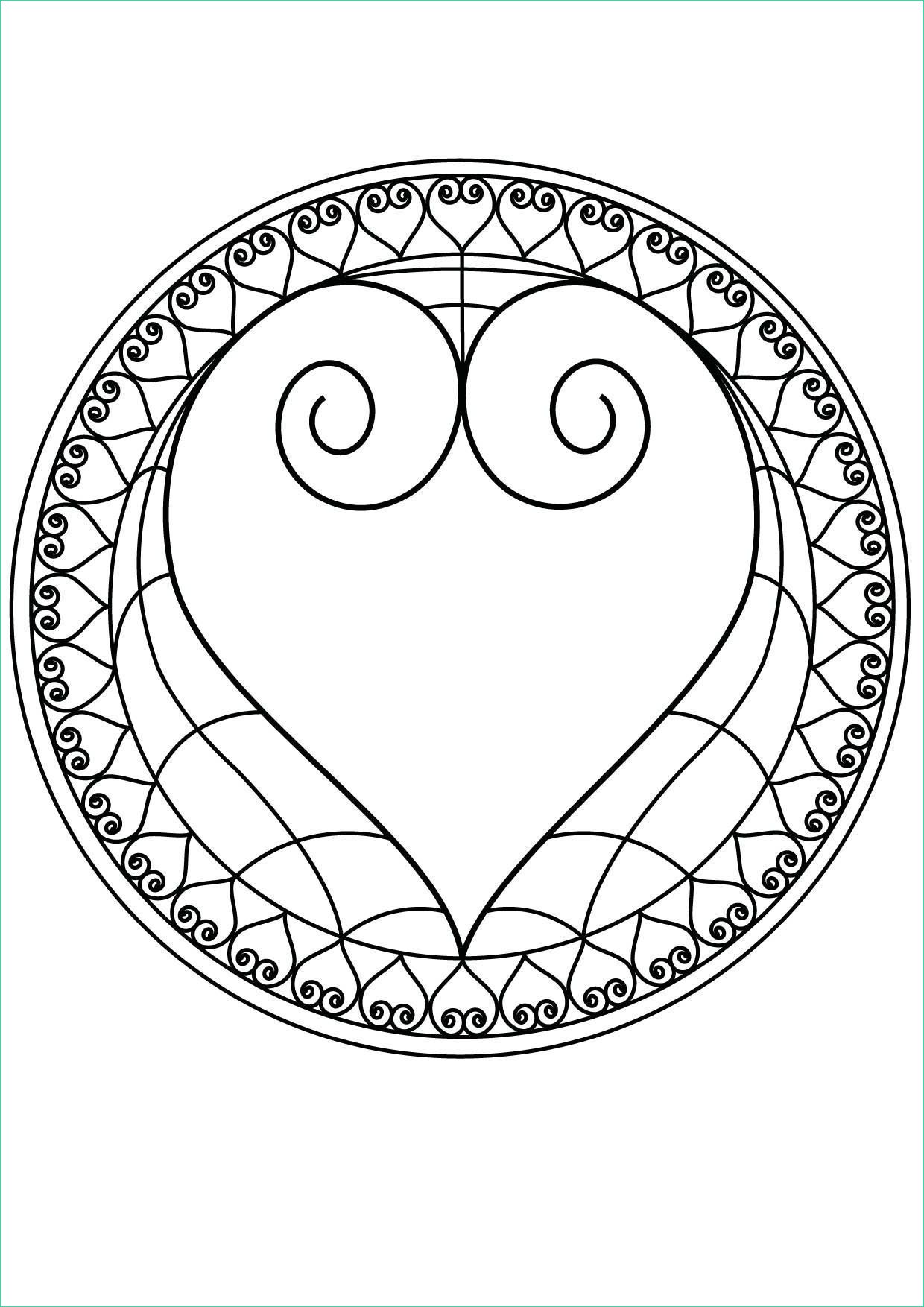 Mandala coeur 2