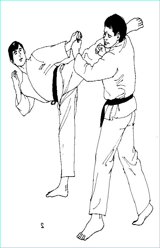 coloriage a dessiner karate