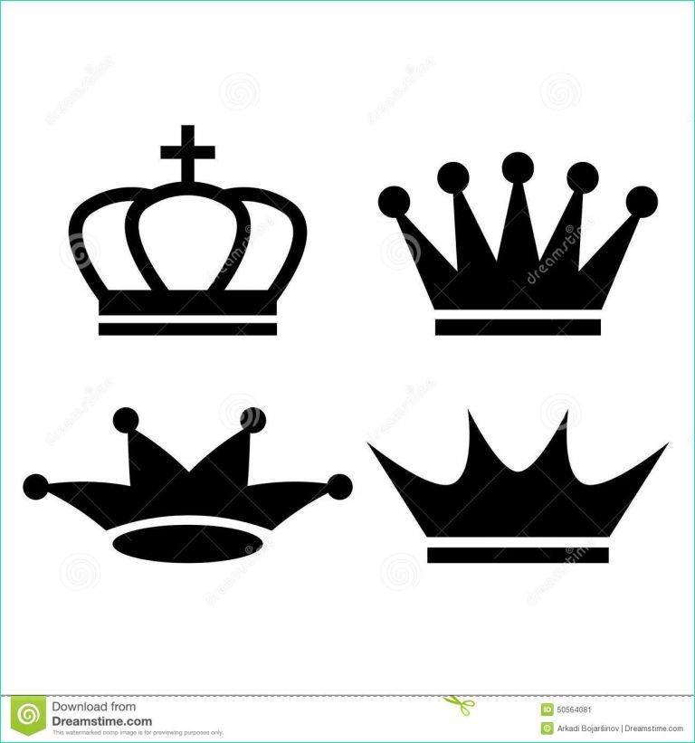 couronne roi dessin unique stock icone de couronne de roi illustration de vecteur