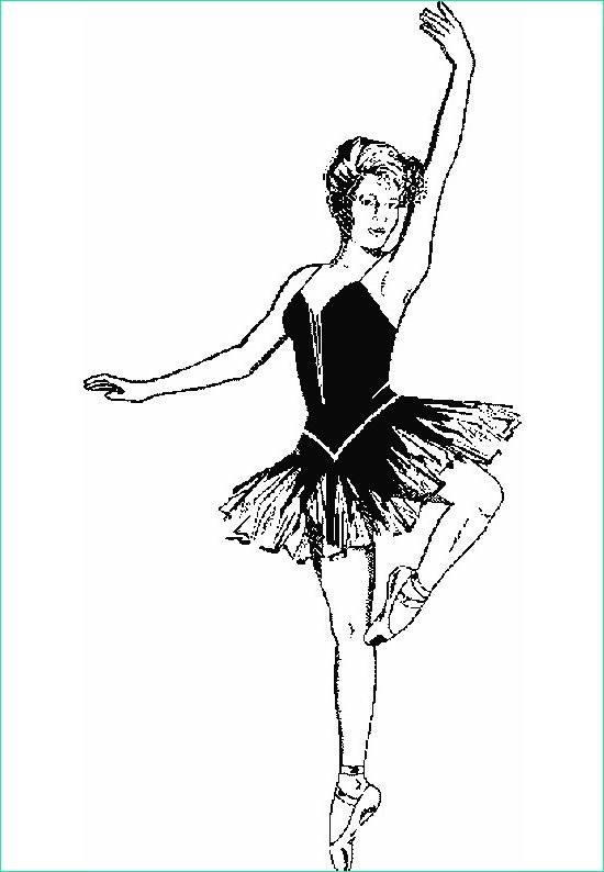 danseuse de ballet en noir et blanc
