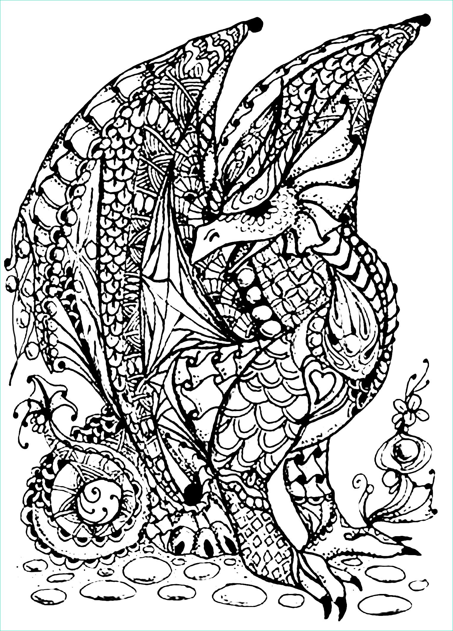 image=dragons coloriage dragon plein d ecailles 1