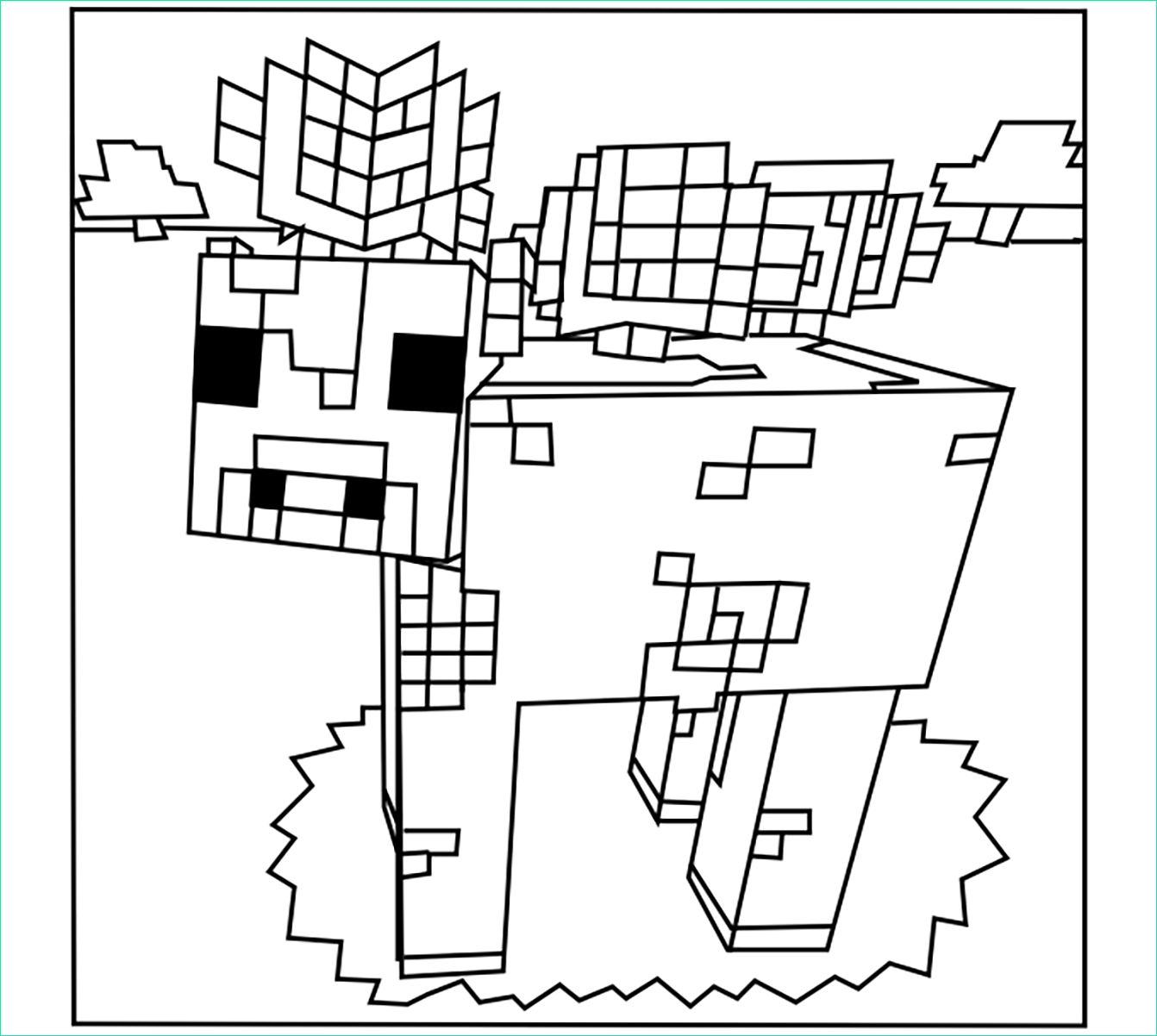 image=minecraft Coloring for kids minecraft 3