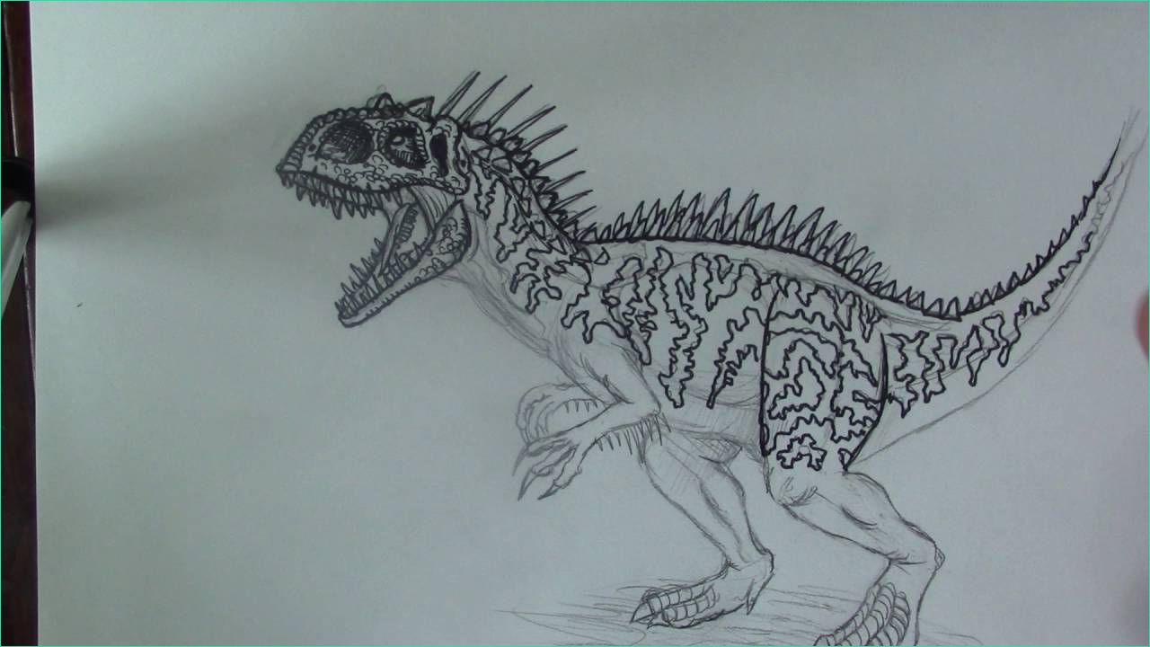 jurassic world indominus rex drawing