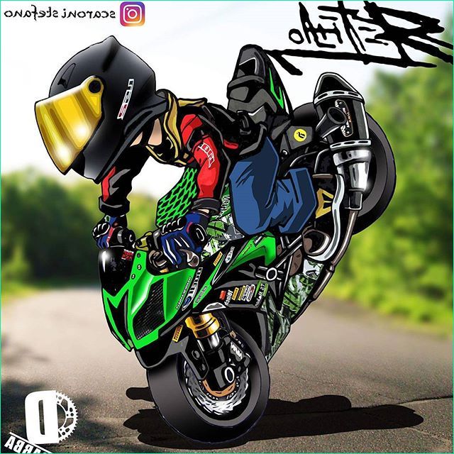 badass motorcycle artwork scaronistefano