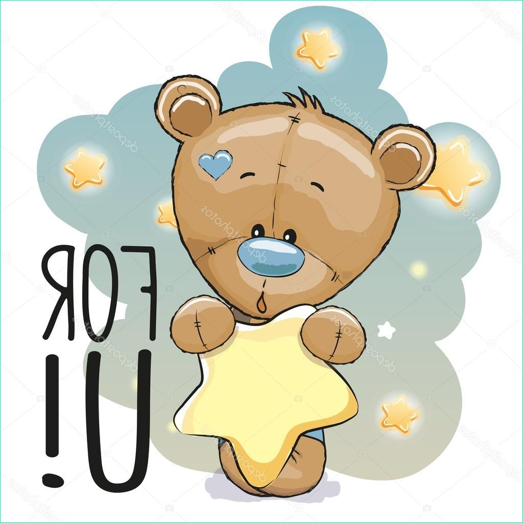 stock illustration cute cartoon teddy bear