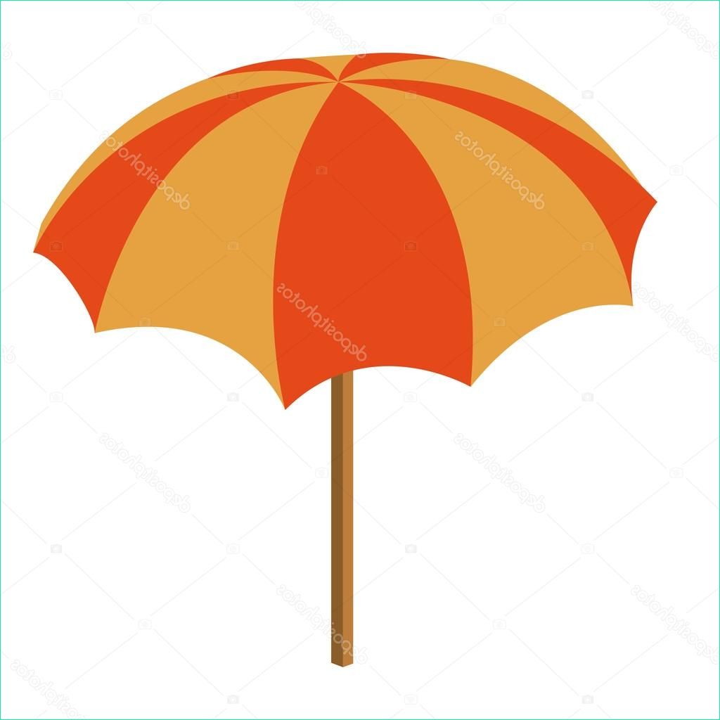 stock illustration beach umbrella isolated icon design