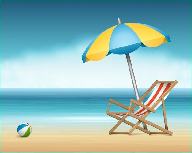 summer beach vacation illustration