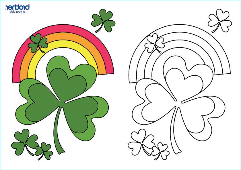 lucky shamrock coloring
