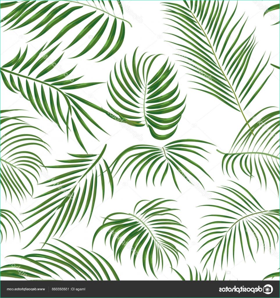 stock illustration seamless hand drawn tropical pattern