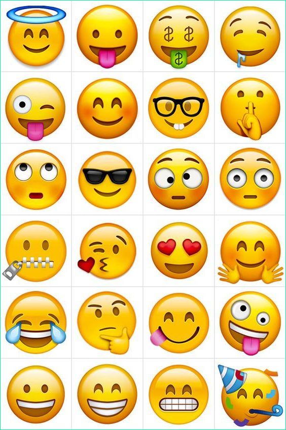 emoji a imprimer en couleur gratuit