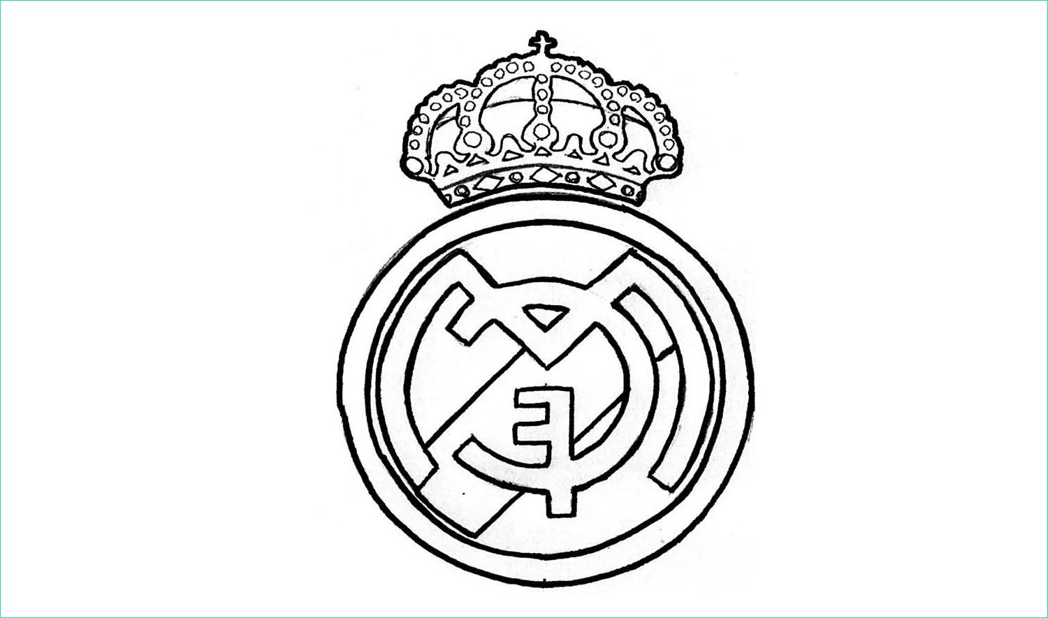 real madrid logo drawing