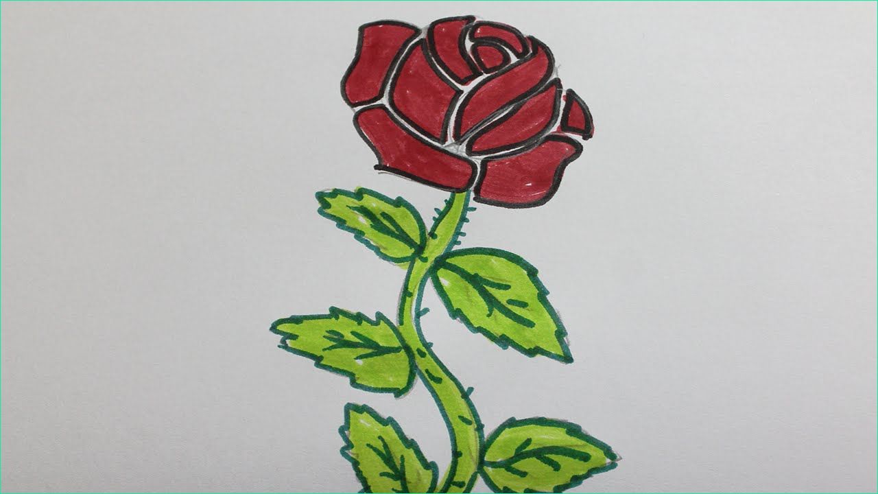 ment dessiner une rose facile