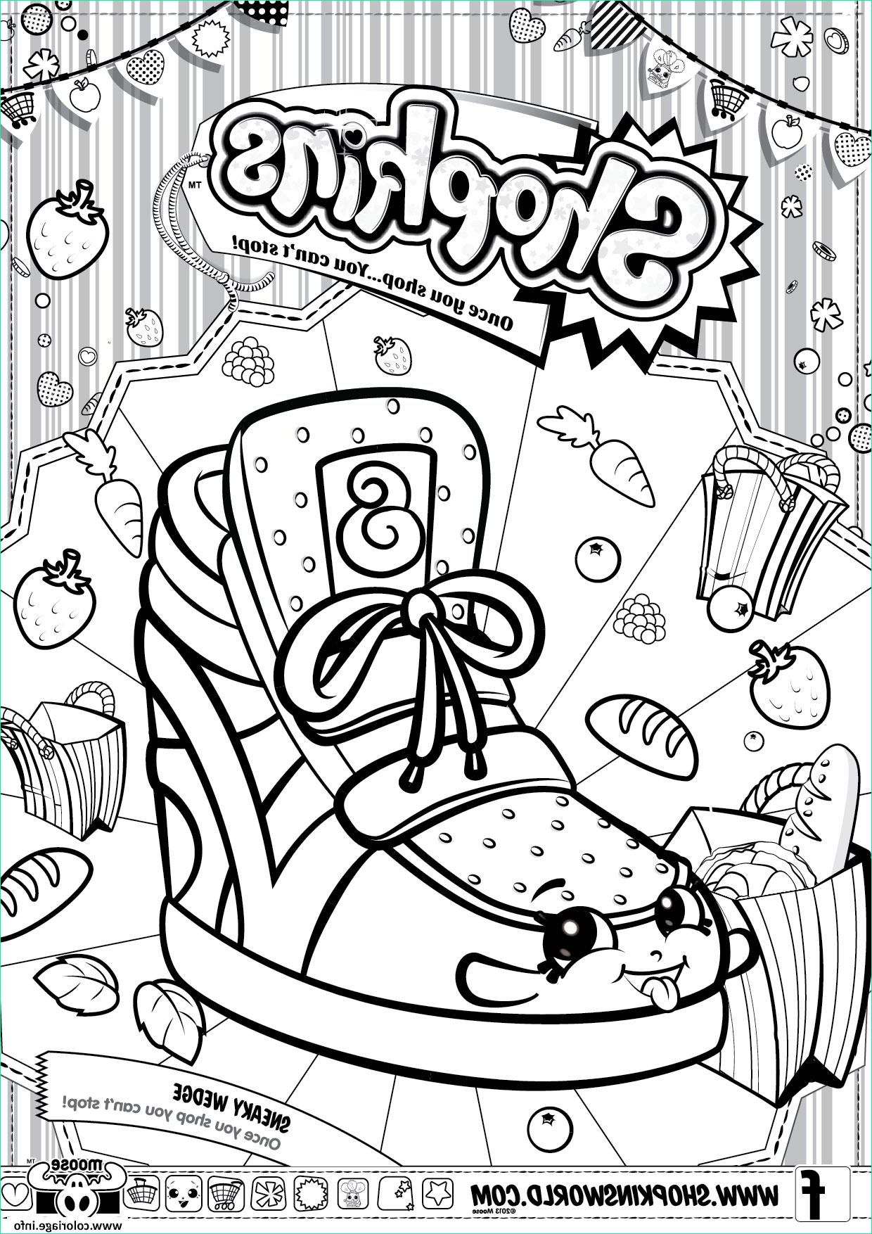 shopkins sneaky wedge coloriage dessin