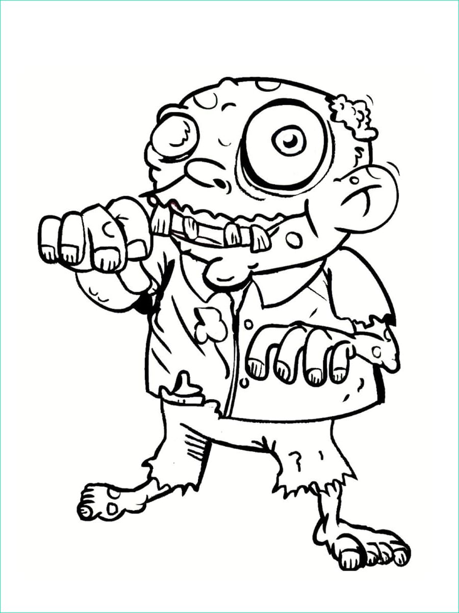 coloriage zombie