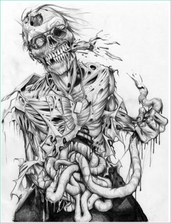 insanely cool zombie drawings and sketches
