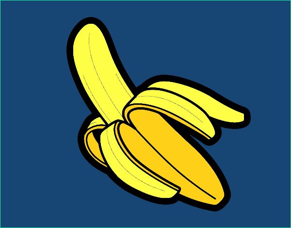 une banane colorie par