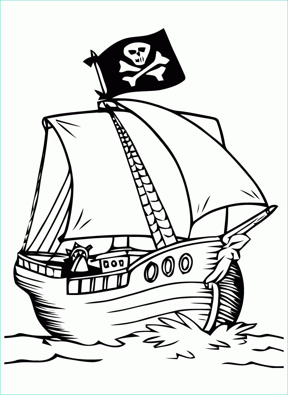coloriage bateau pirate capitaine crochet serapportanta dessin a imprimer de pirate