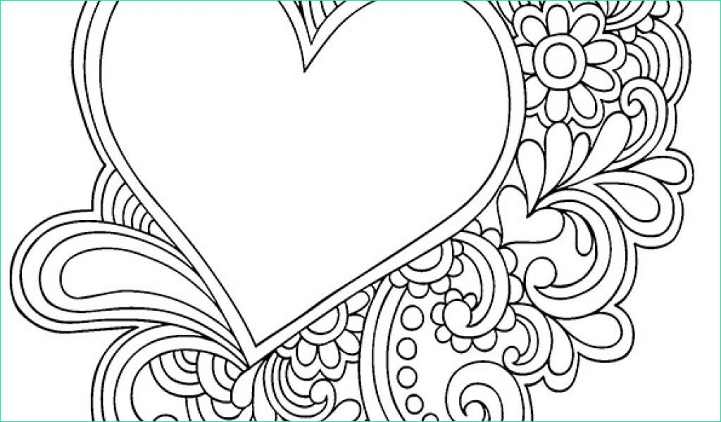 coloriage de coeur d amour a imprimer coloriage mandala coeur