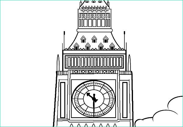 big ben clock tower picture coloring pages