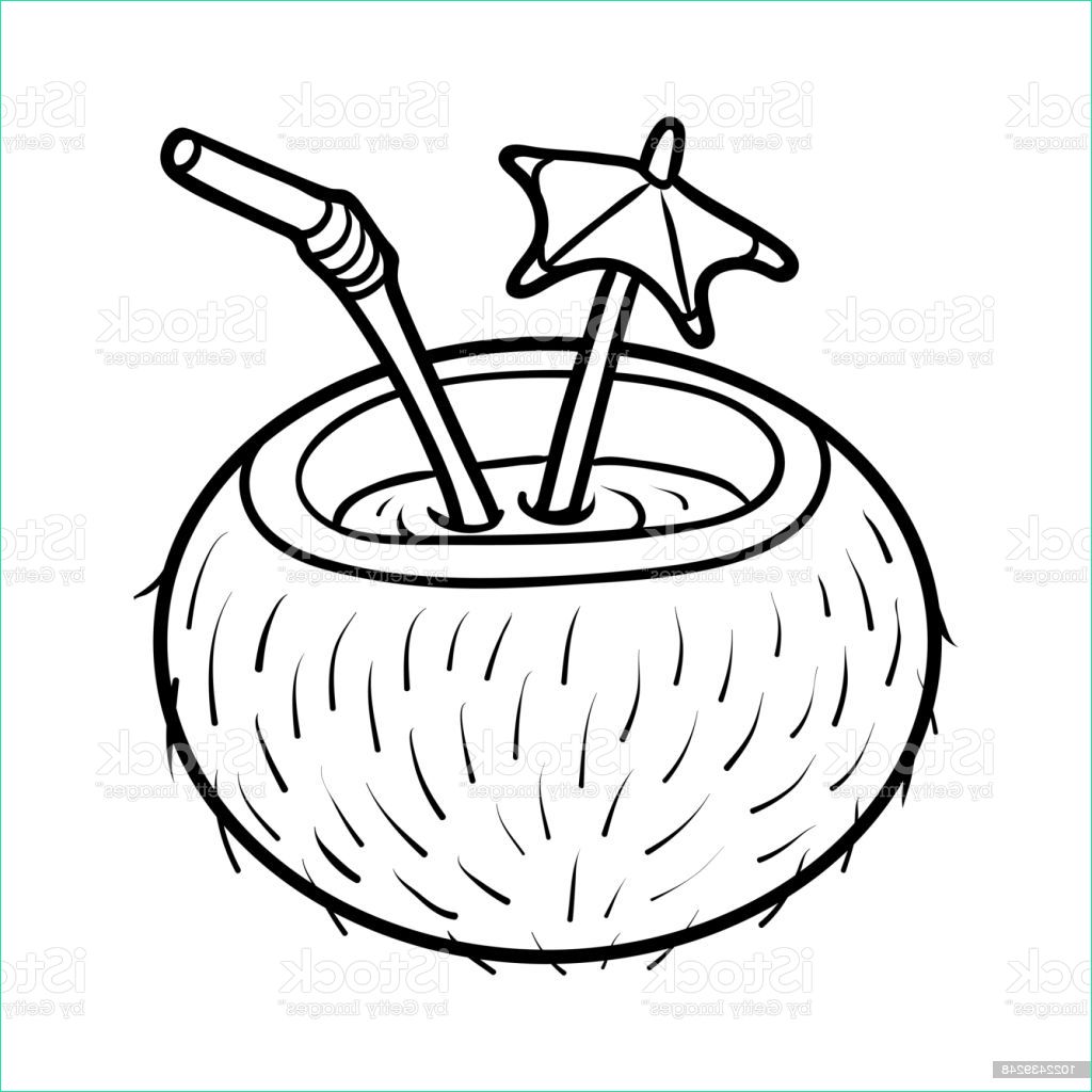 coloring book coconut cocktail with straw gm
