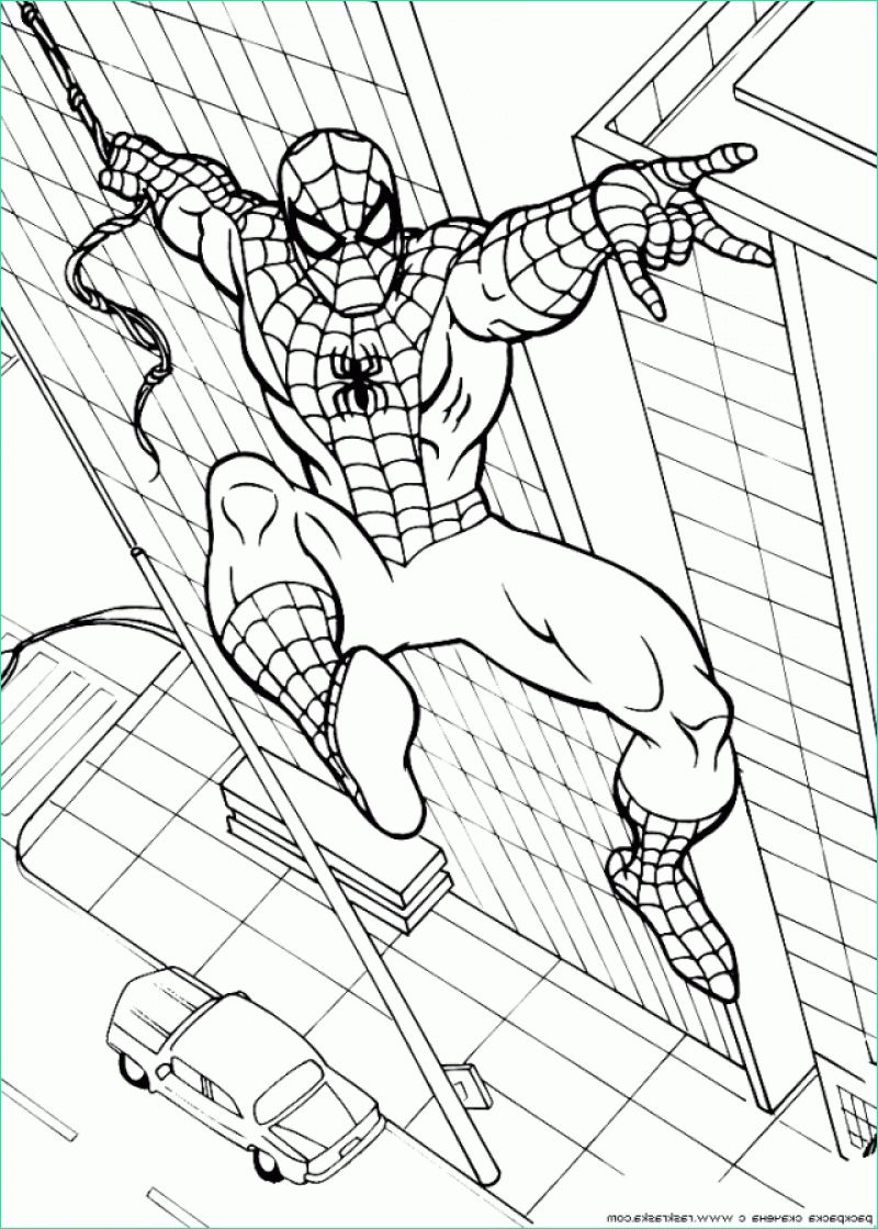 coloriage de spiderman 10