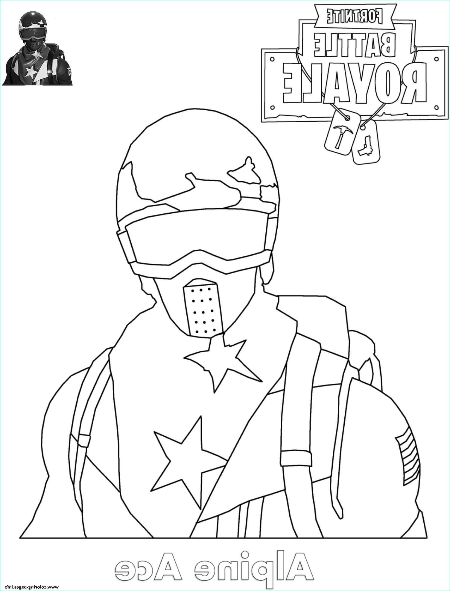 alpine ace skin fortnite printable coloring pages book