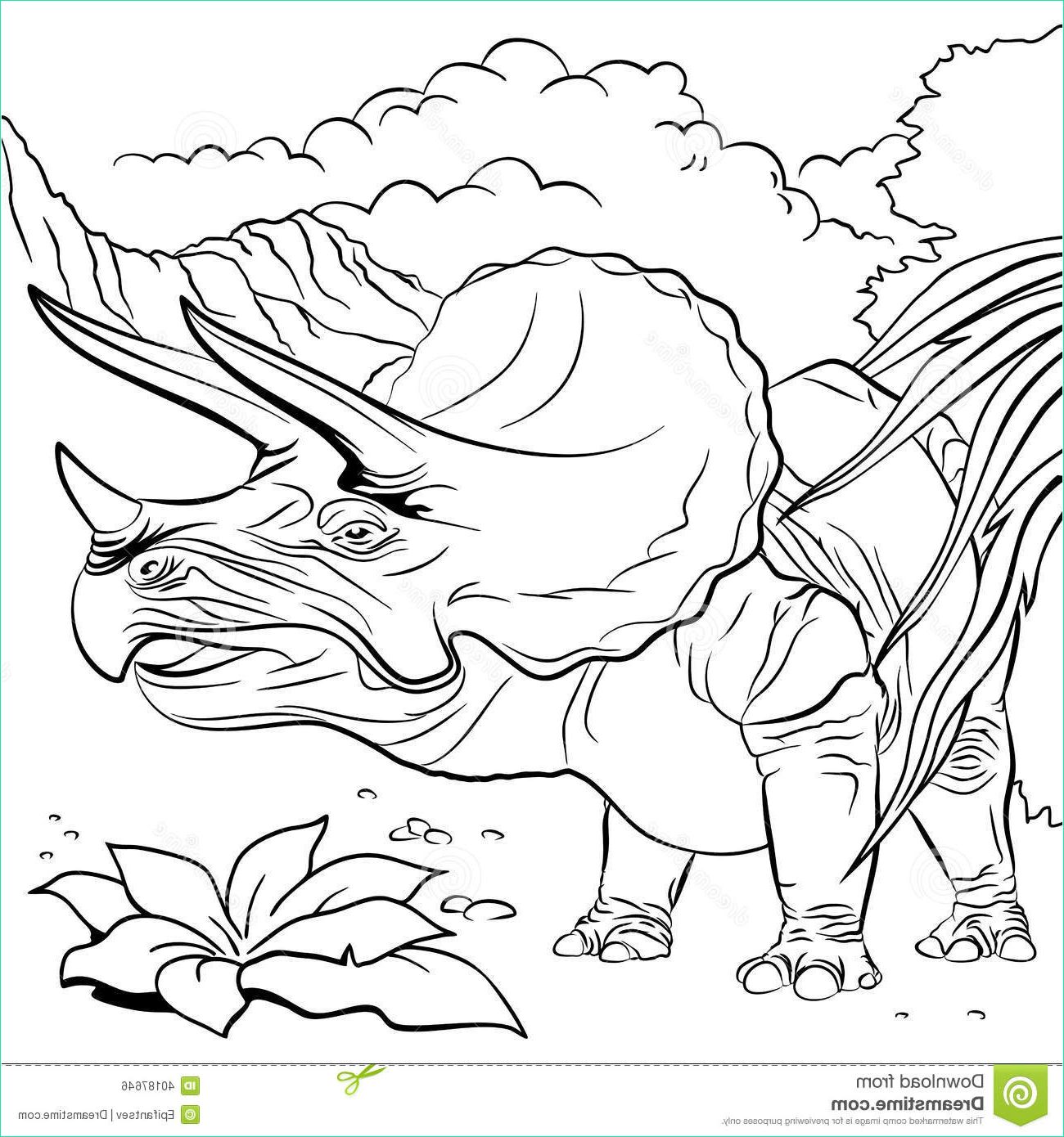 13 remarquable coloriage triceratops photos